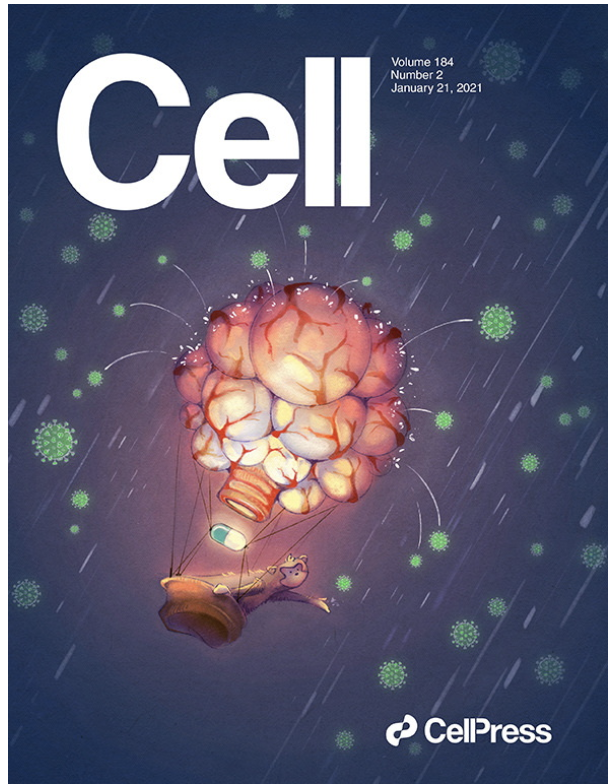 magazine cover with Cell on it